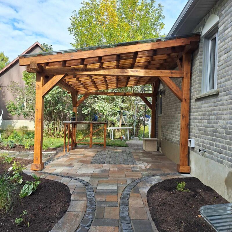 pergola paysagiste quebec